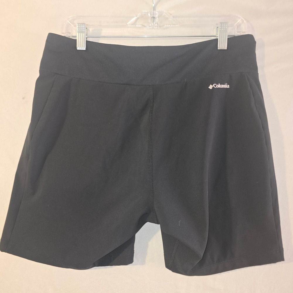 Columbia Shorts Medium Women Black Active Hiking Trail XK0945 Zipper Pockets - Picture 6 of 9